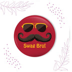 Indianvibez Swag Bro Metal Rakhi with Fridge Magnet - Kids Rakhi - Distacart