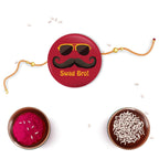 Indianvibez Swag Bro Metal Rakhi with Fridge Magnet - Kids Rakhi - Distacart