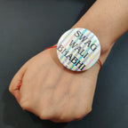 Indianvibez Swag Wali Bhabhi Metal Rakhi/Lumba with Fridge Magnet - Kids Rakhi - Distacart