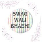 Indianvibez Swag Wali Bhabhi Metal Rakhi/Lumba with Fridge Magnet - Kids Rakhi - Distacart