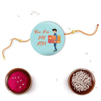 Indianvibez You are my ATM Metal Rakhi with Fridge Magnet - Kids Rakhi - Distacart