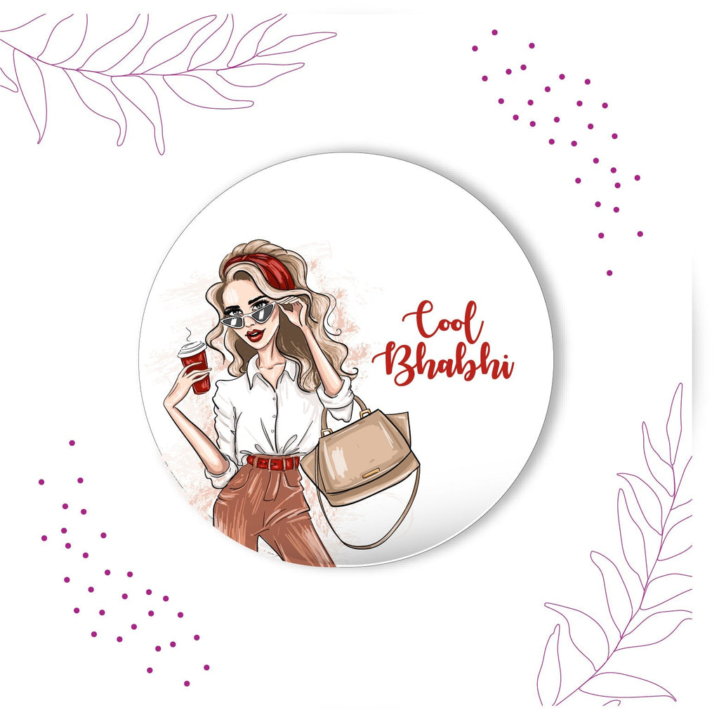 Indianvibez Cool Bhabhi Metal Rakhi/Lumba with Fridge Magnet - Kids Rakhi - Distacart