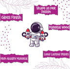 Indianvibez Astronaut Wooden Rakhi, Space Theme Rakhi - Kids Rakhi