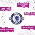Indianvibez Chelsea Wooden Rakhi, Football Rakhi for Brother - Kids Rakhi