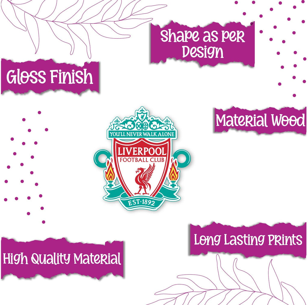 Indianvibez Liverpool Wooden Rakhi, Football Rakhi for Brother - Kids Rakhi