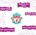 Indianvibez Liverpool Wooden Rakhi, Football Rakhi for Brother - Kids Rakhi