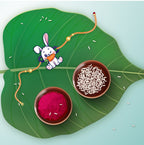 Indianvibez Rabbit Wooden Rakhi, Cute Animal Rakhi - Kids Rakhi - Distacart