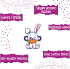 Indianvibez Rabbit Wooden Rakhi, Cute Animal Rakhi - Kids Rakhi - Distacart
