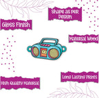 Indianvibez Radio Wooden Rakhi, Quirky Retro Rakhi for Brother - Kids Rakhi