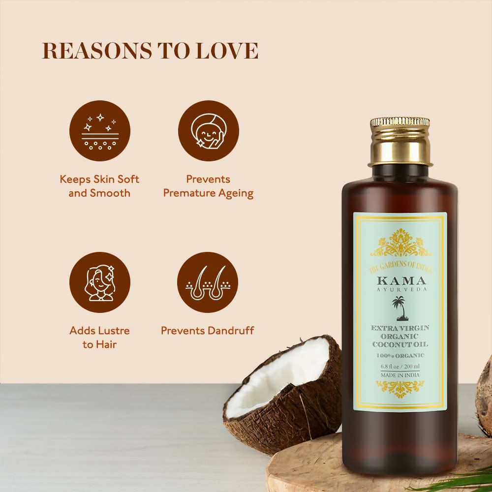 Kama Ayurveda Extra Virgin Organic Coconut Hair Oil - Distacart