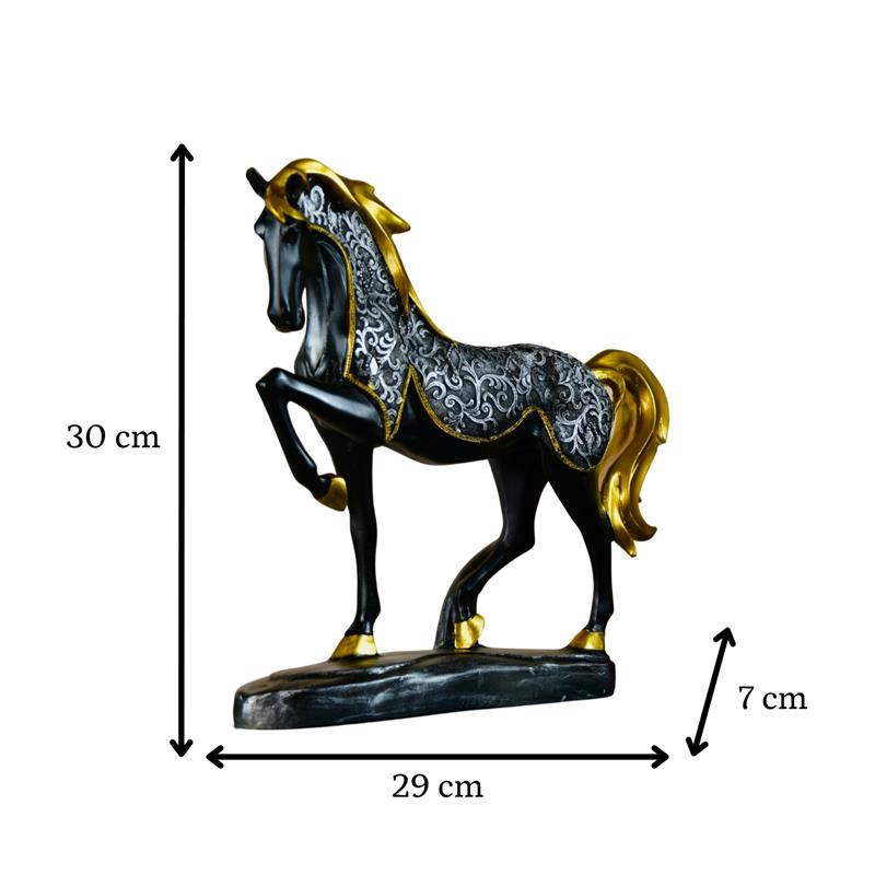 Sowpeace Resin Stallion Showpiece - Distacart