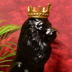Sowpeace Black Lion Showpiece - Distacart