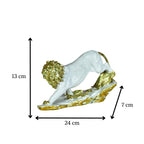 Sowpeace Resin Leaping Lion - Distacart