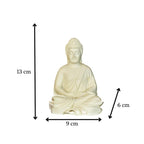 Sowpeace White Resin Buddha - Distacart