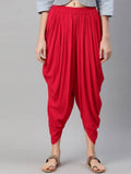 Women’s Red Dhoti Pant CH10D