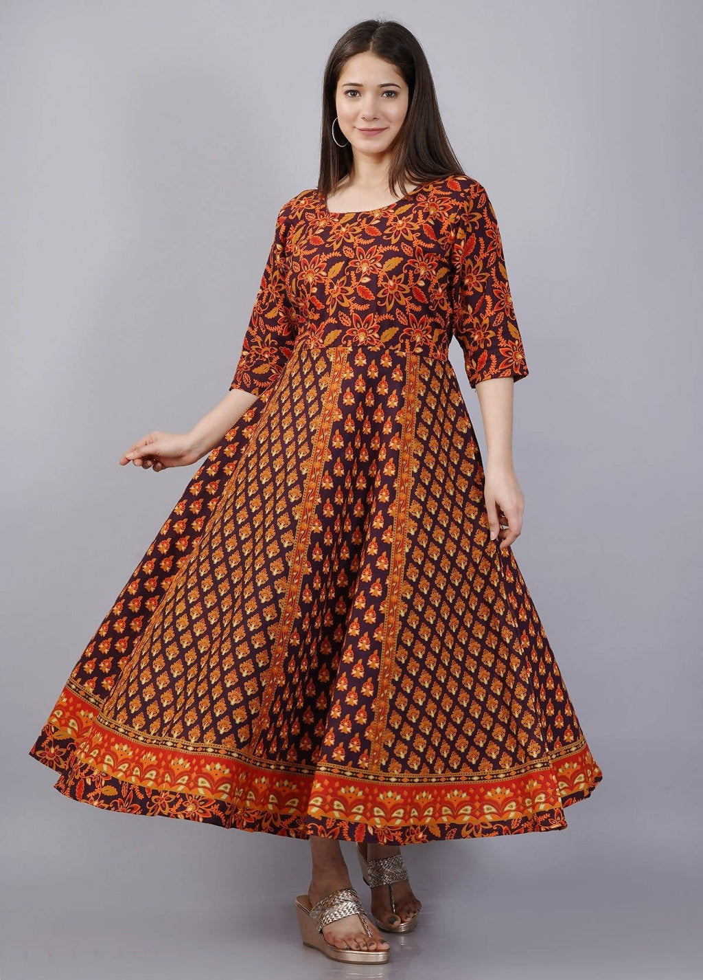 Vamika Multicolor Cotton Printed Party/Casual Wear Kurti (GAM28K)