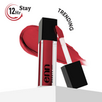 Enn Long-Lasting Liquid Lipstick With Ghee - Full Coverage & Transferproof - Sangria Red