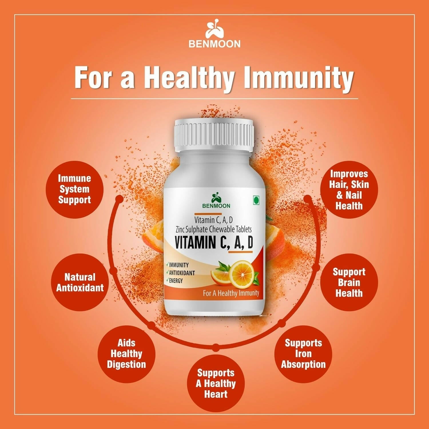 Benmoon Ayurveda C A D Tablets - Distacart