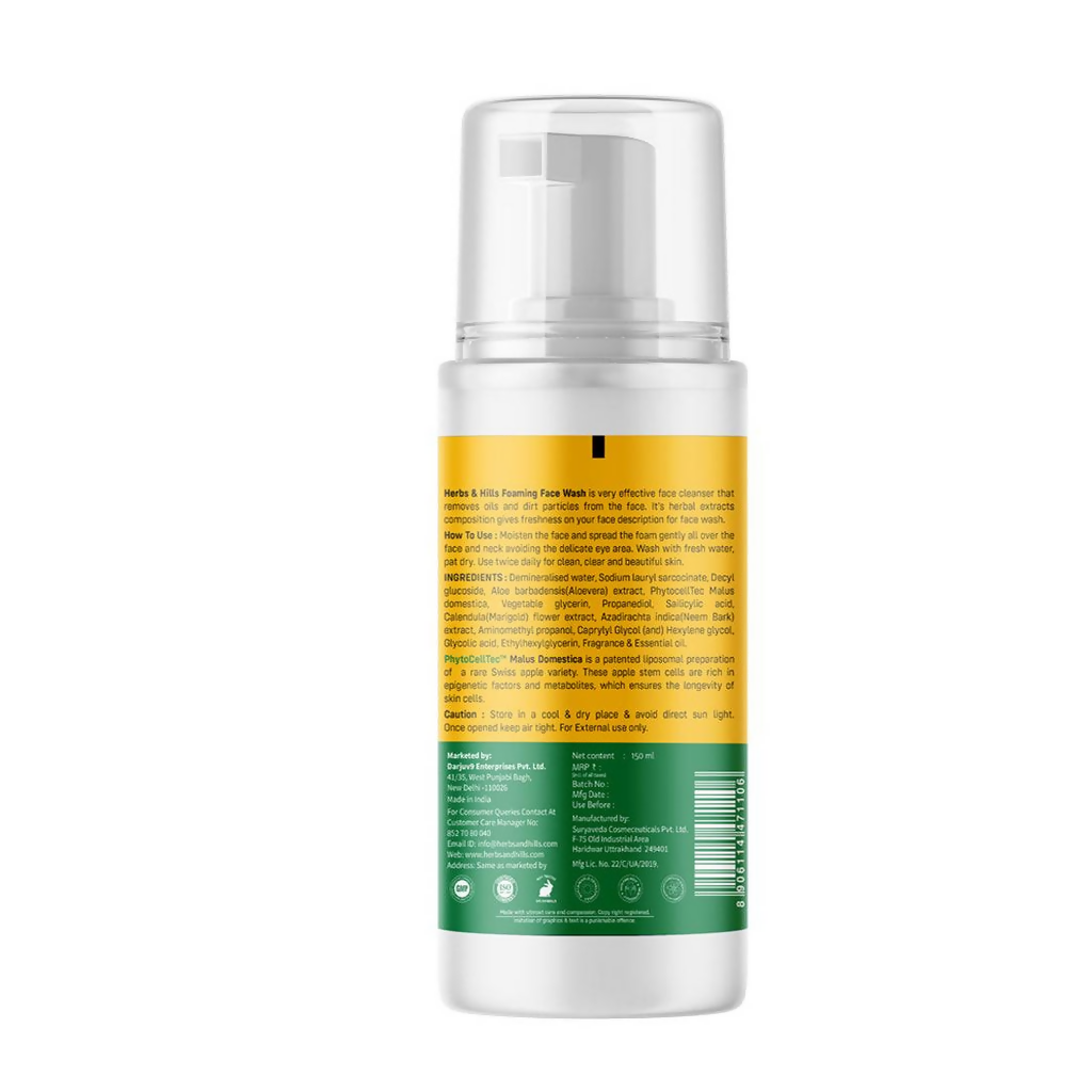 Herbs & Hills Foaming Face Wash (Swiss Range)