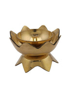 CraftVatika Gold-Toned Brass Handmade Diya