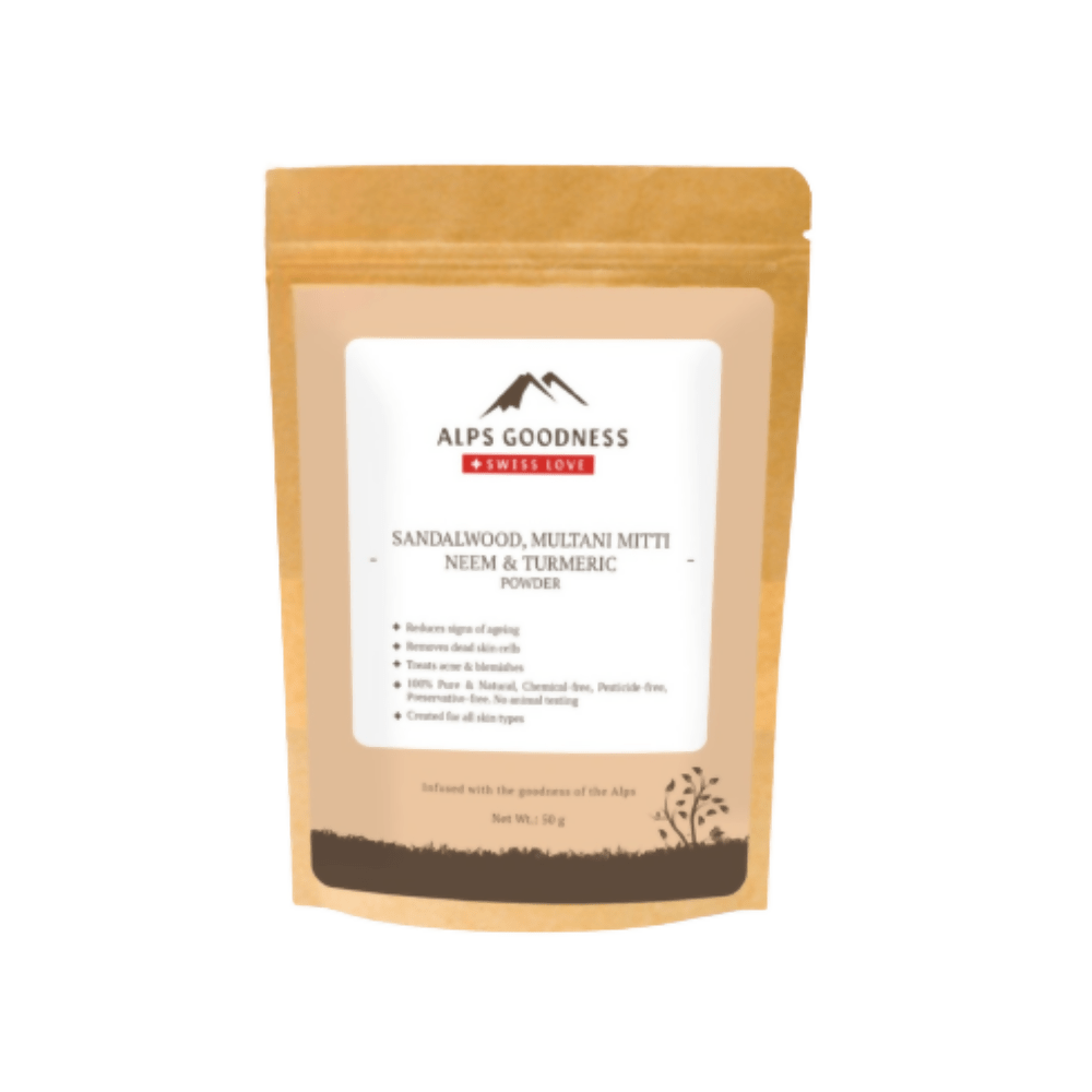 Alps Goodness Sandalwood,Multani Mitti,Neem & Turmeric Powder