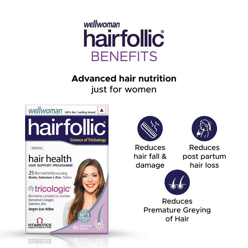 Wellwoman Hairfollic Tablets - Distacart