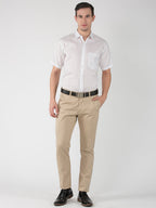 RIAG White Men's Half Sleeves White Shirt - Distacart