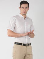 RIAG White Men's Half Sleeves White Shirt - Distacart