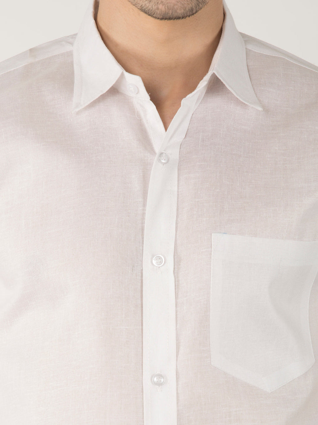 RIAG White Men's Half Sleeves White Shirt - Distacart