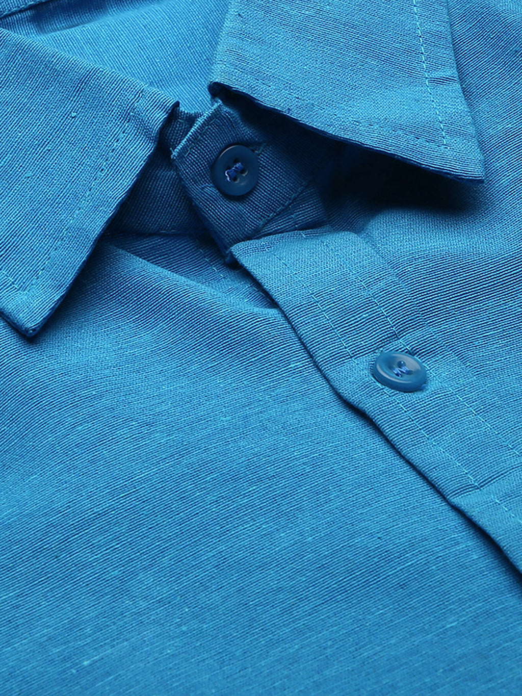 RIAG Blue Men's Full Sleeves Solid Shirt - Distacart