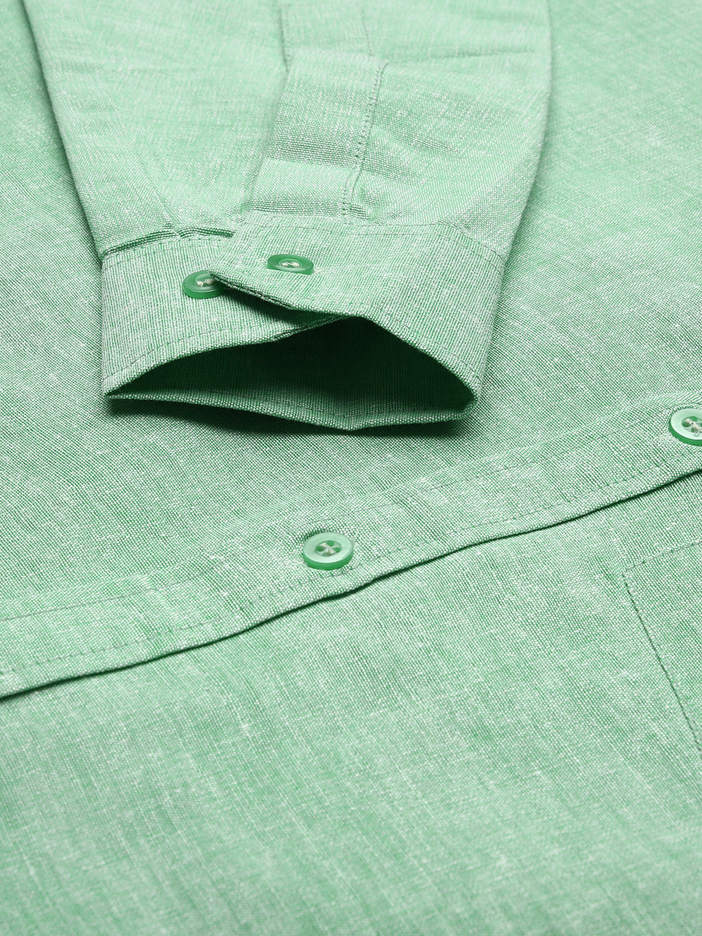 RIAG Green Men's Full Sleeves Solid Shirt - Distacart