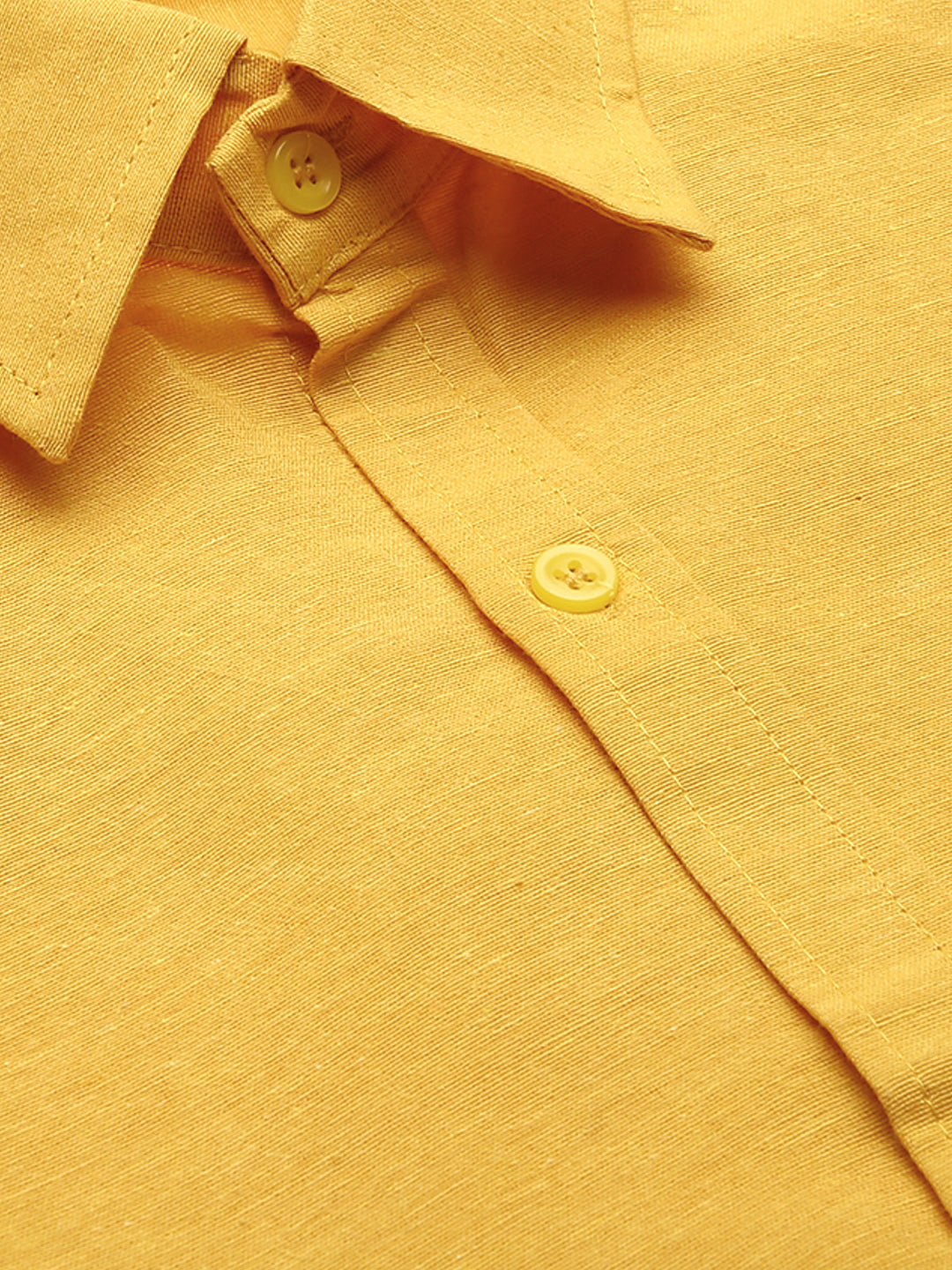 RIAG Yellow Men's Full Sleeves Solid Shirt - Distacart