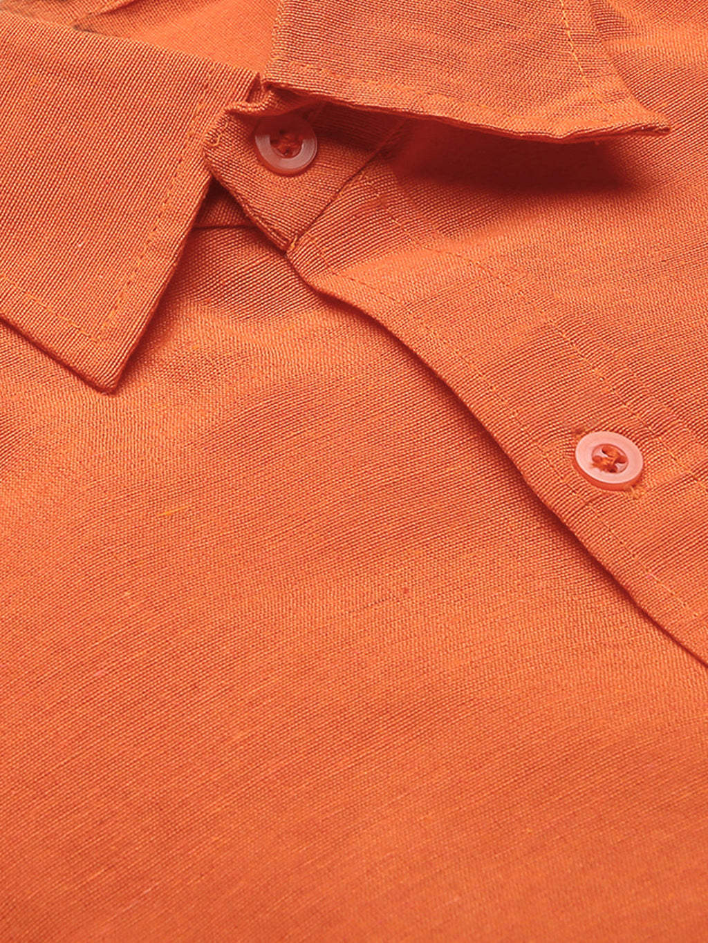 RIAG Orange Men's Full Sleeves Solid Shirt - Distacart