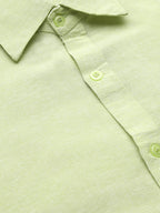 RIAG Green Men's Full Sleeves Solid Shirt - Distacart