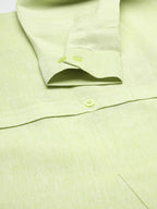 RIAG Green Men's Full Sleeves Solid Shirt - Distacart