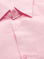 RIAG Pink Men's Full Sleeves Solid Shirt - Distacart