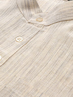 RIAG Men's Beige Cotton Long Ethnic Kurta - Distacart