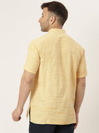RIAG Men's Beige Cotton Long Ethnic Kurta - Distacart