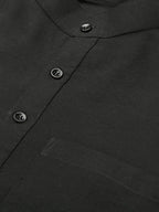 RIAG Men's Black Cotton Short Ethnic Kurta - Distacart