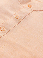 RIAG Men's Orange Cotton Short Ethnic Kurta - Distacart