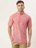 RIAG Men's Red Cotton Long Ethnic Kurta - Distacart
