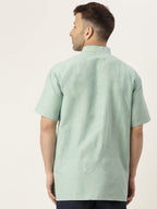 RIAG Men's Green Cotton Short Ethnic Kurta - Distacart