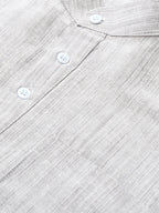 RIAG Men's Grey Cotton Long Ethnic Kurta - Distacart
