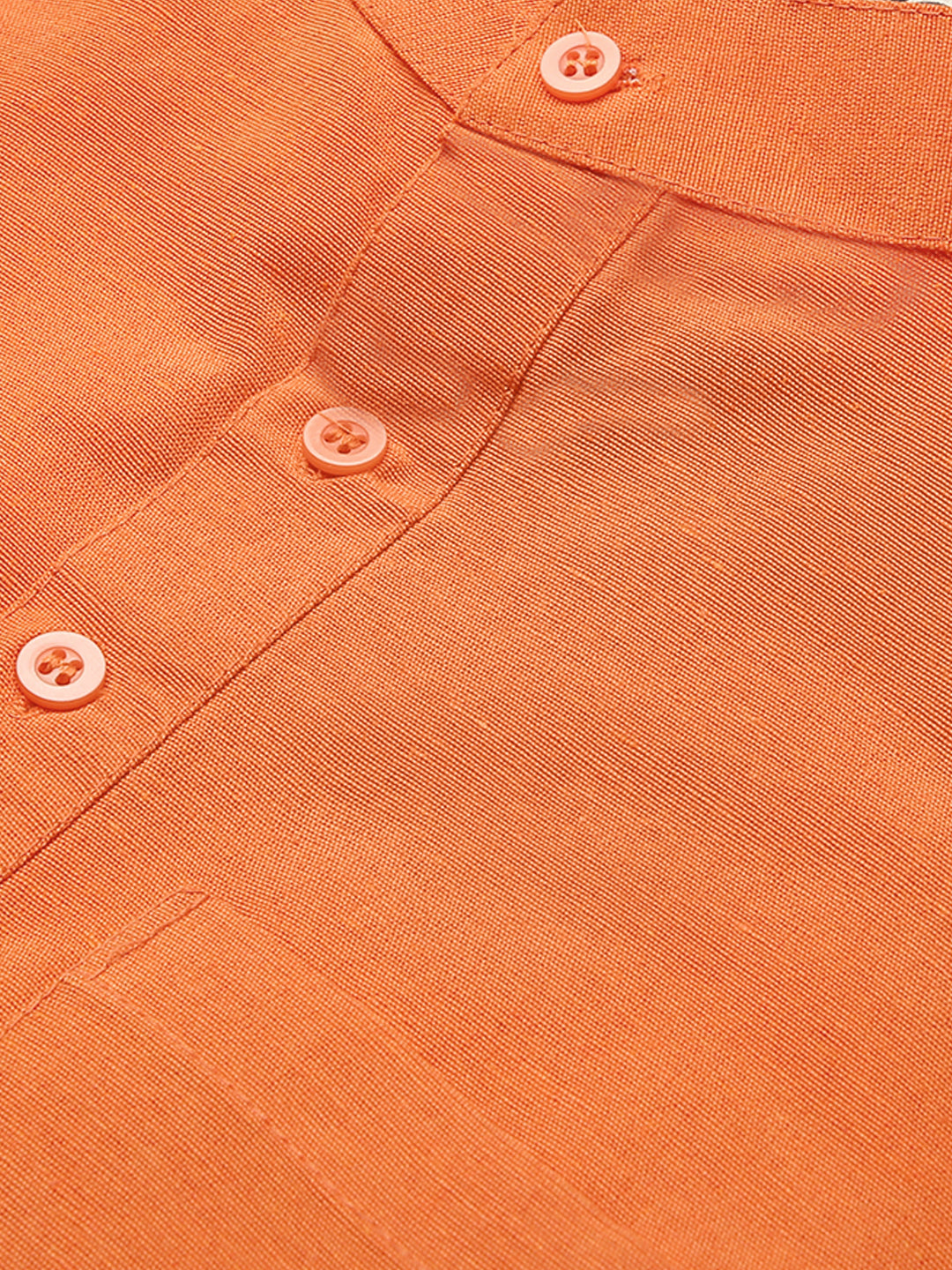 RIAG Men's Orange Cotton Short Ethnic Kurta - Distacart