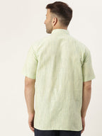 RIAG Men's Green Cotton Long Ethnic Kurta - Distacart