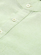 RIAG Men's Green Cotton Short Ethnic Kurta - Distacart