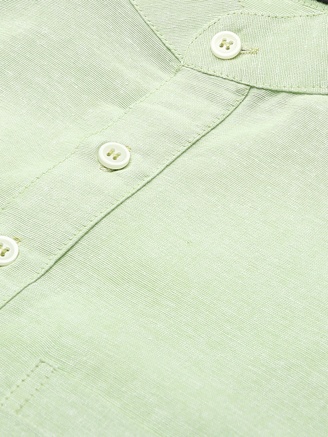 RIAG Men's Green Cotton Short Ethnic Kurta - Distacart