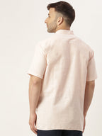 RIAG Men's Beige Cotton Short Ethnic Kurta - Distacart