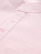 RIAG Men's Pink Cotton Short Ethnic Kurta - Distacart