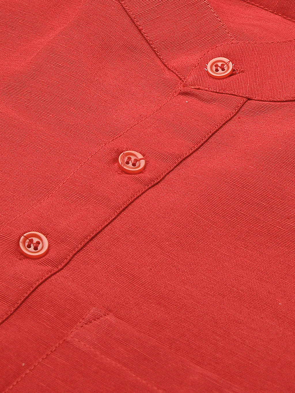 RIAG Men's Red Cotton Short Ethnic Kurta - Distacart